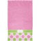 Pink & Green Dots Finger Tip Towel - Full View