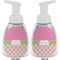 Pink & Green Dots Foam Soap Bottle Approval - White