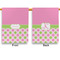 Pink & Green Dots Garden Flags - Large - Double Sided - APPROVAL
