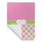 Pink & Green Dots Garden Flags - Large - Single Sided - FRONT FOLDED