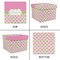 Pink & Green Dots Gift Boxes with Lid - Canvas Wrapped - Medium - Approval