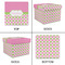 Pink & Green Dots Gift Boxes with Lid - Canvas Wrapped - X-Large - Approval