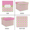 Pink & Green Dots Gift Boxes with Lid - Canvas Wrapped - XX-Large - Approval