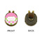 Pink & Green Dots Golf Ball Hat Clip Marker - Apvl - GOLD