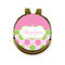 Pink & Green Dots Golf Ball Hat Marker Hat Clip - Front & Back