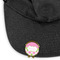 Pink & Green Dots Golf Ball Marker Hat Clip - Main - GOLD