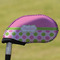 Pink & Green Dots Golf Club Iron Cover (Personalized)