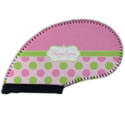 Pink & Green Dots Golf Club Iron Cover - Single (Personalized)