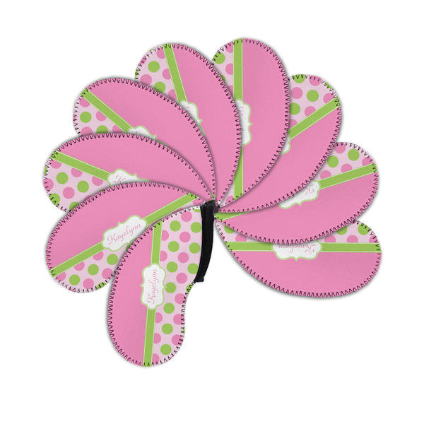 Pink & Green Dots Golf Club Covers - PARENT/MAIN (set of 9)