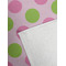 Pink & Green Dots Golf Towel - Detail