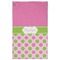 Pink & Green Dots Golf Towel - Front (Large)