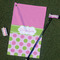 Pink & Green Dots Golf Towel Gift Set - Main