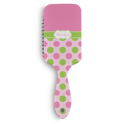 Pink & Green Dots Hair Brushes (Personalized)