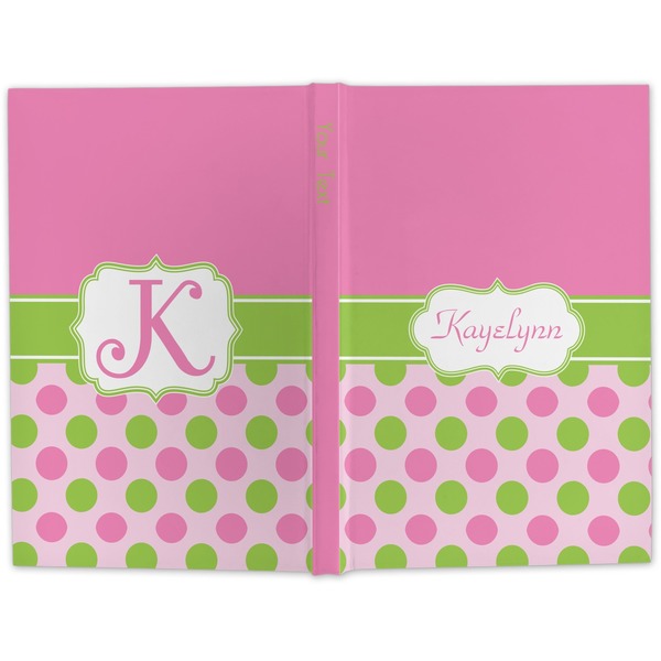 Pink & Green Dots Hard Cover Journal - Apvl