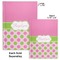 Pink & Green Dots Hard Cover Journal - Compare