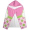 Pink & Green Dots Hooded Towel - Folded