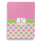 Pink & Green Dots House Flags - Double Sided - BACK