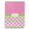 Pink & Green Dots House Flags - Single Sided - FRONT