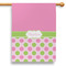 Pink & Green Dots House Flags - Single Sided - PARENT MAIN
