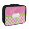 Pink & Green Dots Insulated Lunch Bag (Personalized)