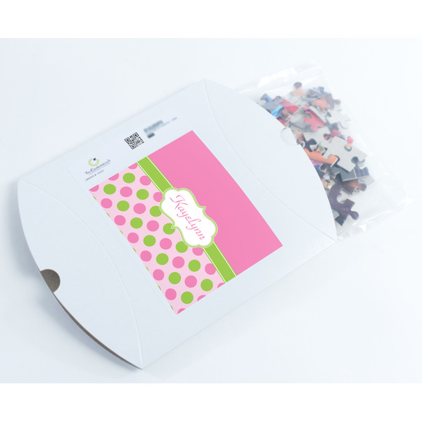 Pink & Green Dots Jigsaw Puzzle 110 Piece - Box