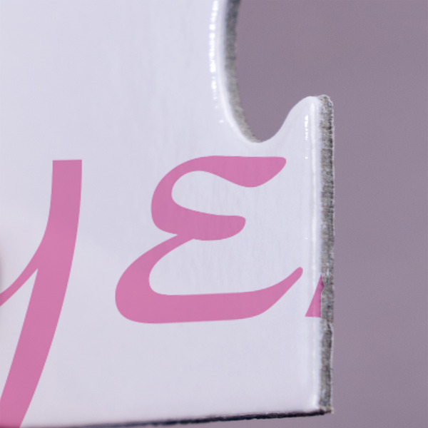 Pink & Green Dots Jigsaw Puzzle 30 Piece  - Close Up