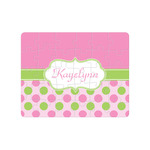 Pink & Green Dots 30 pc Jigsaw Puzzle (Personalized)
