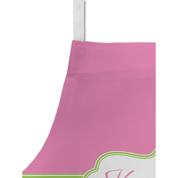 Pink & Green Dots Kid's Aprons - Detail