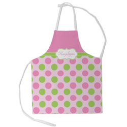 Pink & Green Dots Kid's Apron - Small (Personalized)