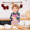 Pink & Green Dots Kid's Aprons - Small - Lifestyle