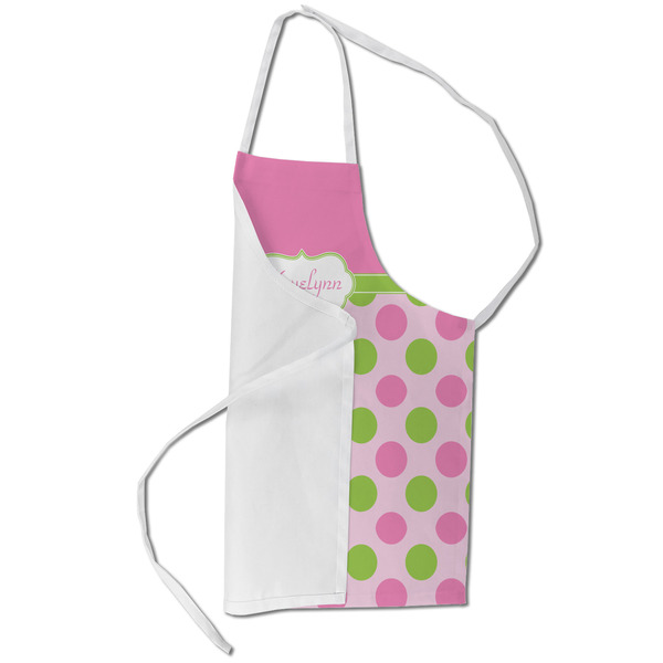 Pink & Green Dots Kid's Aprons - Small - Main