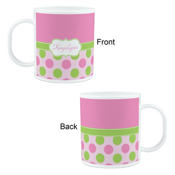 Pink & Green Dots Kid's Mug - Apvl