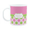 Pink & Green Dots Plastic Kids Mug (Personalized)