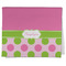 Pink & Green Dots Kitchen Towel - Poly Cotton w/ Name or Text