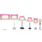 Pink & Green Dots Lamp Full View Size Comparison