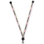 Pink & Green Dots Lanyard (Personalized)