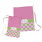 Pink & Green Dots Laundry Bag - Both Bags