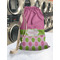 Pink & Green Dots Laundry Bag in Laundromat