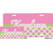 Pink & Green Dots License Plate (Sizes)