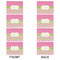 Pink & Green Dots Linen Placemat - APPROVAL Set of 4 (double sided)