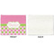 Pink & Green Dots Linen Placemat - APPROVAL Single (single sided)