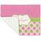 Pink & Green Dots Linen Placemat - Folded Corner (single side)
