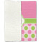 Pink & Green Dots Linen Placemat - Folded Half