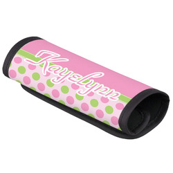 Pink & Green Dots Luggage Handle Cover (Personalized)
