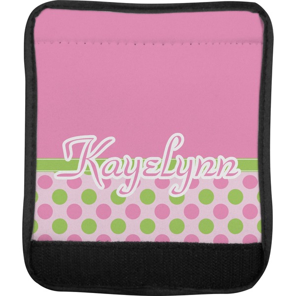 Pink & Green Dots Luggage Handle Wrap (Approval)