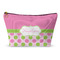 Pink & Green Dots Makeup Bag - Small - 8.5"x4.5" (Personalized)