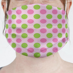 Pink & Green Dots Face Mask Cover (Personalized)