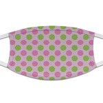 Pink & Green Dots Cloth Face Mask (T-Shirt Fabric)