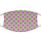 Pink & Green Dots Cloth Face Mask (T-Shirt Fabric)