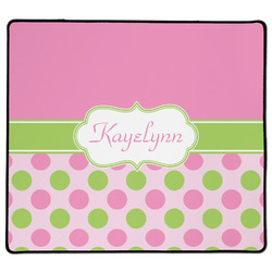 Pink & Green Dots XL Gaming Mouse Pad - 18" x 16" (Personalized)